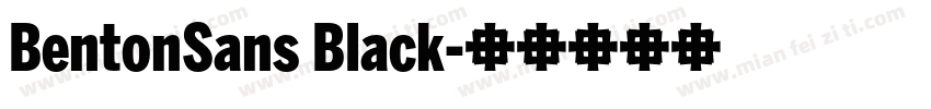 BentonSans Black字体转换